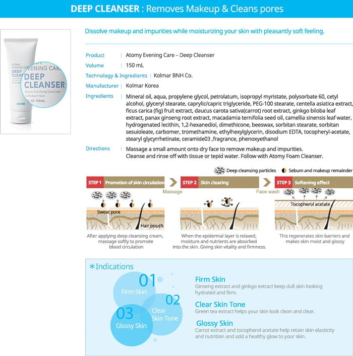 atomy deep cleanser details