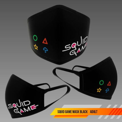 PREMIUM NANO FASHION SQUID GAME MASK BLACK ADULT